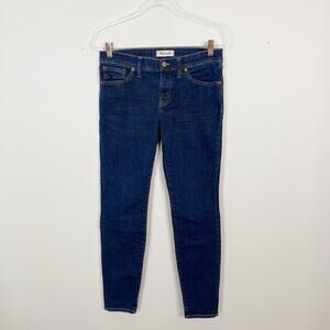 Madewell 8" Skinny Jeans in Quincy Wash Size 28 Cotton Stretch Blend Womens